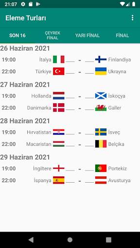 EURO 2020 Simülasyonu screenshot 2