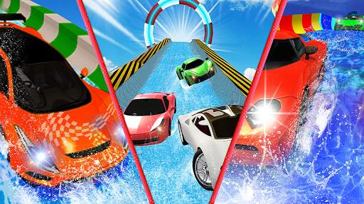 Water Slide Car Racing adventure 2019 screenshot 5