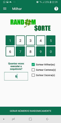 Loterias Random Sorte Lite screenshot 6