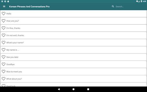 Korean Phrases and Conversations Free 2021 screenshot 13
