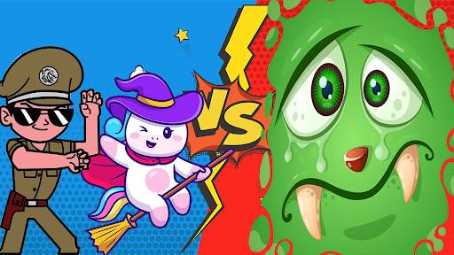 Little singham game Unicorn Singham in candy trap screenshot 1