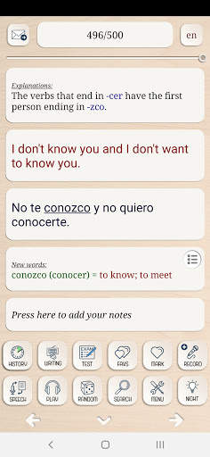 Learn Spanish from scratch screenshot 1