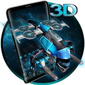 3d Spaceship keyboard icon
