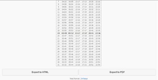 Monthly Prayer Timetable screenshot 12