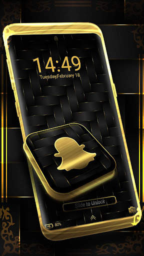 Gold Black Launcher Theme screenshot 3