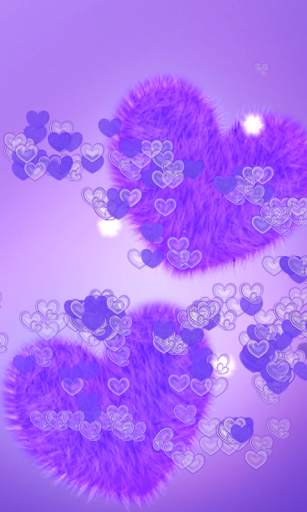Fluffy Hearts Live Wallpaper screenshot 2