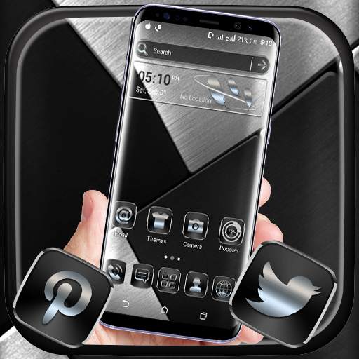 Black Silver Launcher Theme 4.3