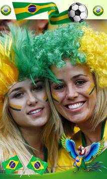 Brazil National Flag Face Photo Frame DP Maker screenshot 4