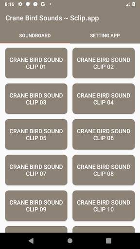 Crane Bird Sound Collections ~ Sclip.app screenshot 1