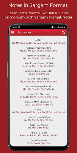 Sargam And Piano Notes screenshot 2