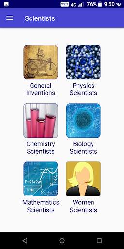 Know a Scientist - Inventions,Glossary,Facts,Quiz скриншот 1