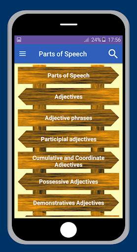 English Grammar - Parts Of Speech скриншот 2