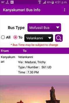 Kanyakumari Bus Info screenshot 8
