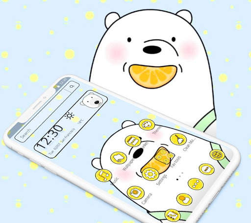 Cartoon Adorable Ice Bear Fruit Theme screenshot 1