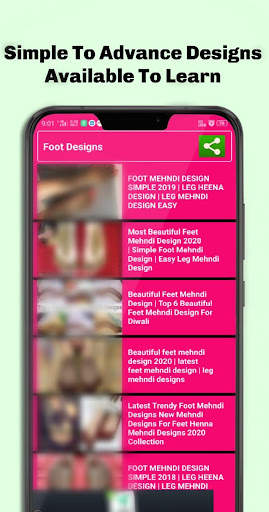 All Mehendi Designs Videos 2020 - Mehendi App 5 تصوير الشاشة