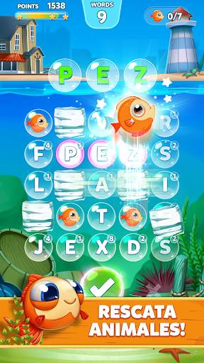 Bubble Words - Juego de conectar letras screenshot 3