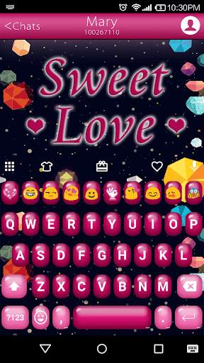 Sweet Love Emoji Keyboard💖❤️ screenshot 1