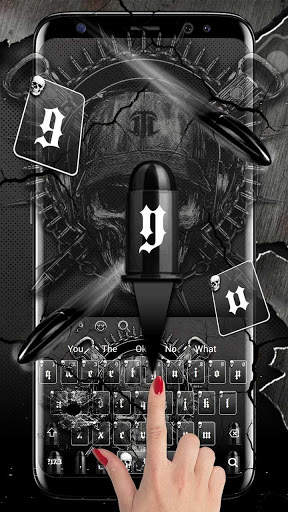 Horror Gun Skull Keyboard screenshot 2