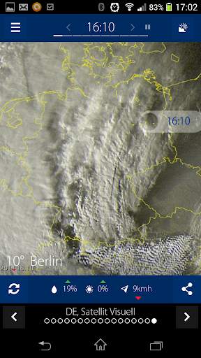 Sat24, Wettersatelliten screenshot 2