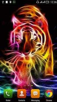 Shining tiger live wallpaper screenshot 2