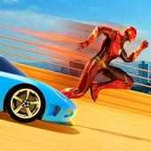 Super Flash Hero Mega Ramp Racing Stunts logo