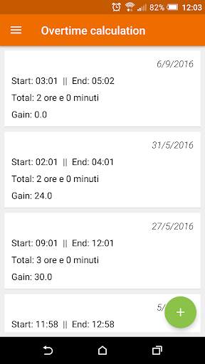 Overtime calculation 1 تصوير الشاشة