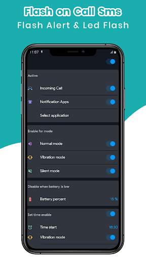 Flash on Call SMS Flash Alert & Led Flash screenshot 1
