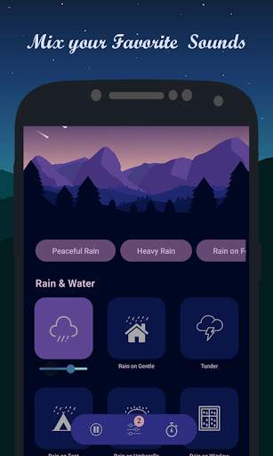 Sleep Music - Rain, Forest, Water, Relaxing Sounds screenshot 2
