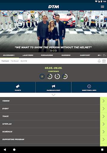 DTM – the official App screenshot 7