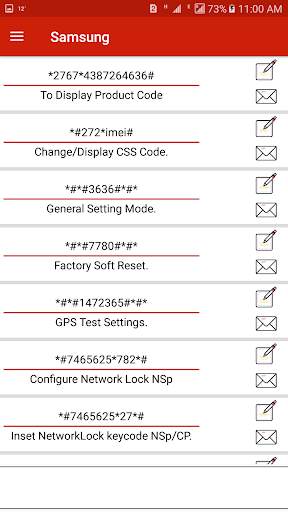 All Mobiles Secrets Codes screenshot 4