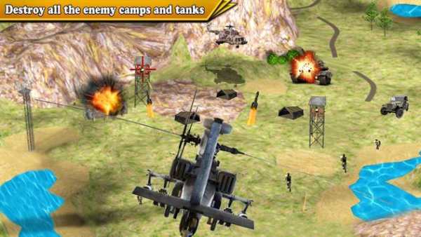 Air Gunship Helicopter Strike Battle screenshot 5