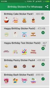 Birthday Stickers For Whatsapp-WAsticker Apps screenshot 1