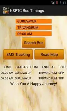 Transport Bus Kerala Bus Timings screenshot 1