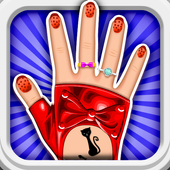Dress up -Art nail girls icon