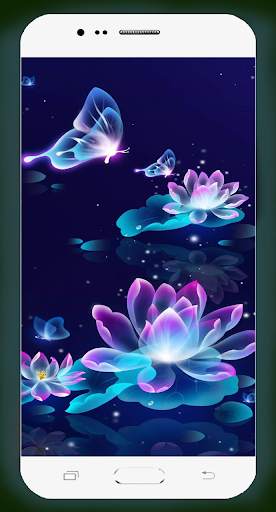 Neon Flower Wallpaper screenshot 4