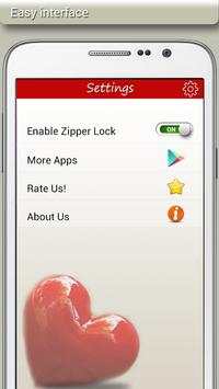 Heart Zipper Lock screenshot 4