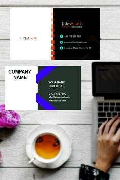 Business visiting card screenshot 1