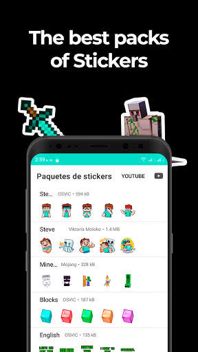 SteveCraft (Minecraft Fan) Stickers for WhatsApp screenshot 2