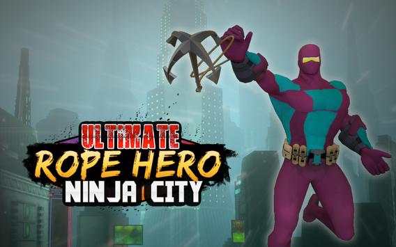 Ultimate Rope Hero Ninja City screenshot 1