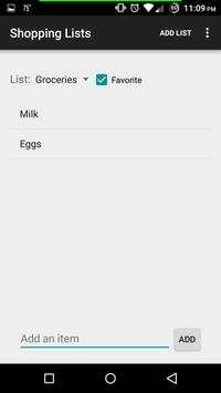 Shopping List screenshot 2