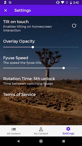 Living Wallpapers - powered by Fyuse LiveWallpaper screenshot 4
