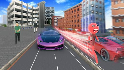 Flying Hero Stickman Flash hero 2021 screenshot 1
