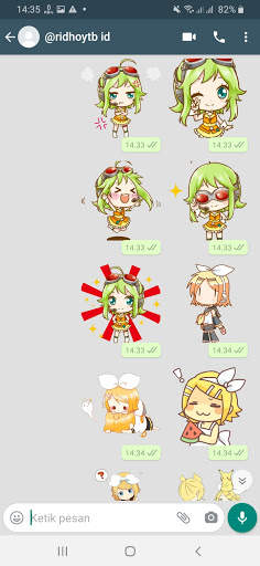 Stiker Wa Anime Vocaloid Sticker For WAStickerApps screenshot 8