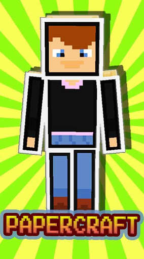 Basic Papercraft SKIN for Minecraft PE screenshot 1