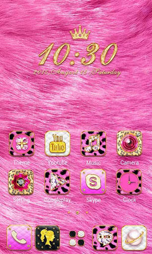 Pink Glitter GO Launcher Theme screenshot 4