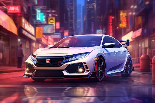 Honda Civic Car Racing Games screenshot 3