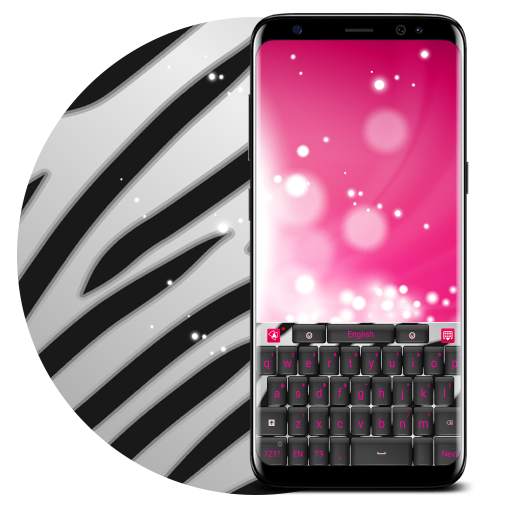 Pink Zebra Keyboard Mercury