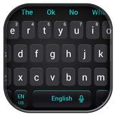 Simple Cool Black Keyboard Theme 10001002