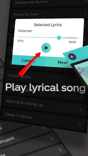 Rajasthani Lyrical Video Status Maker - 30 Seconds screenshot 2