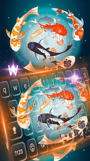 Koi Fish Drawing keyboard screenshot 2